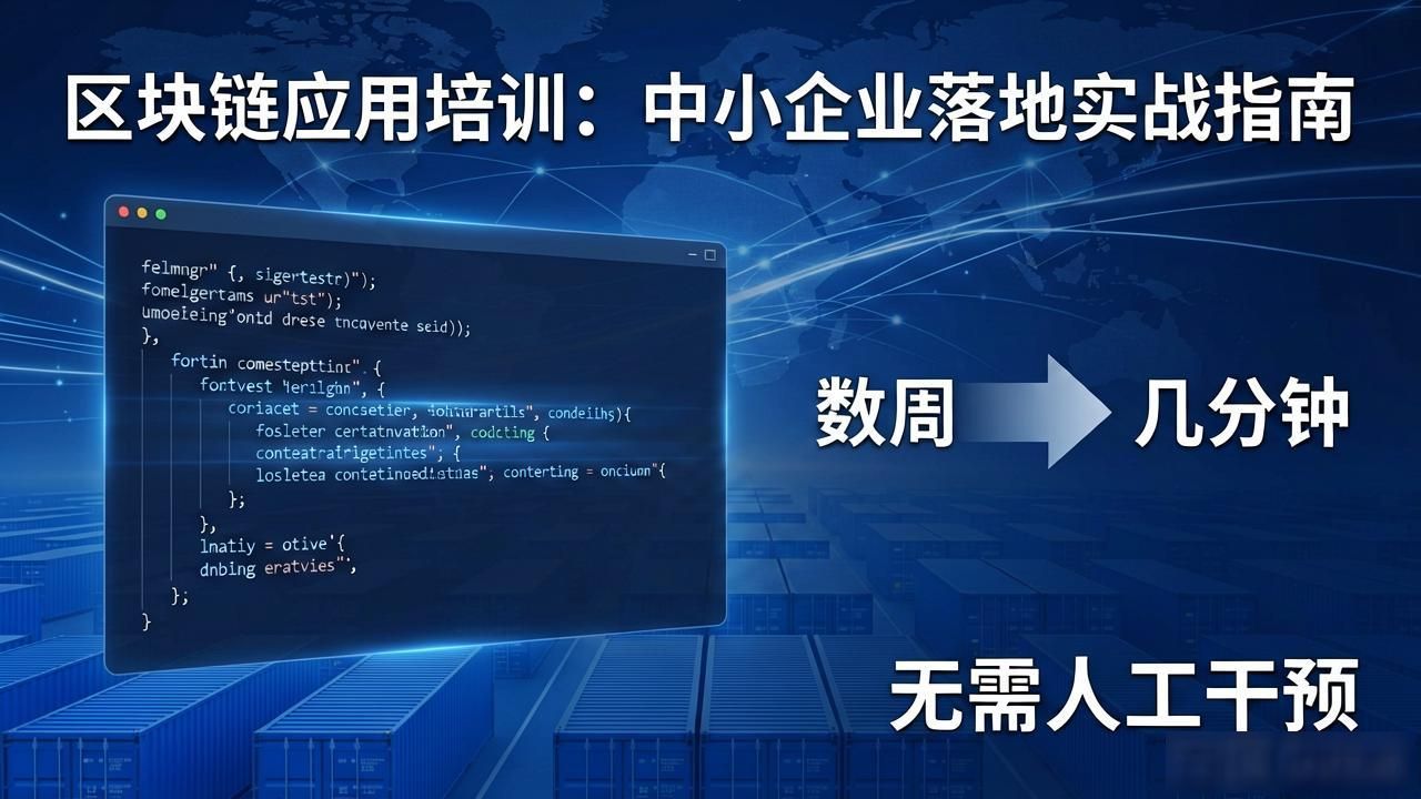 区块链在供应链金融的价值_传统制造企业区块链应用_区块链应用培训