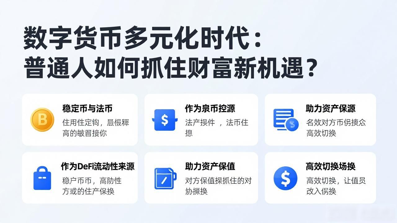 数字货币多元化时代_央行数字货币对支付习惯的影响_稳定币在数字资产市场的作用
