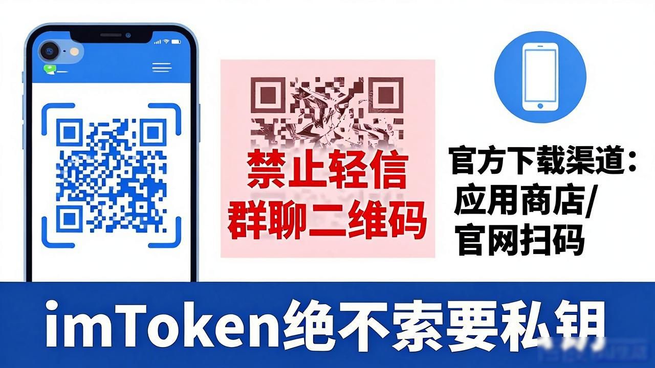 imToken二维码安全_防范数字资产诈骗_306. 下载 imToken 钱包 警惕二维码诈骗