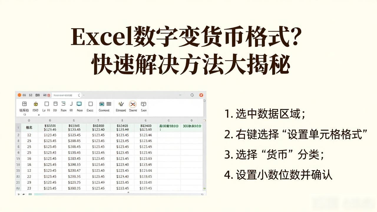 excel为什么数字会显示货币_Excel数字自动转为货币格式_解决Excel自动格式化数字问题