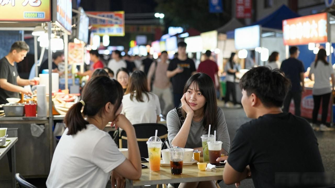 年轻人在夜市讨论比特币以太坊行情_加密货币下沉到夜市日常场景_扬帆夜市数字货币